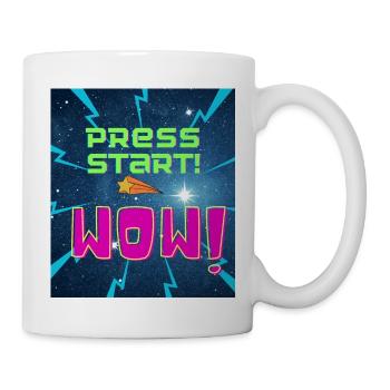 Drücken Sie auf Start! BEEINDRUCKEND! - Tasse - Weiß - Rechts