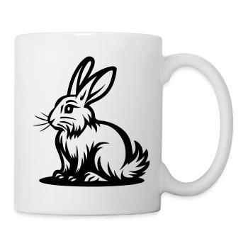 Osterhase Icon Ostern - Tasse - Weiß - Rechts