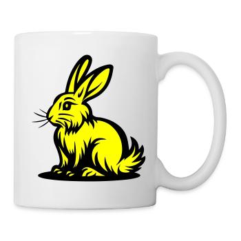 Hase Ostern - Tasse - Weiß - Rechts