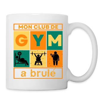 Club de Gym cadeau sport - Mug blanc - blanc - Droite