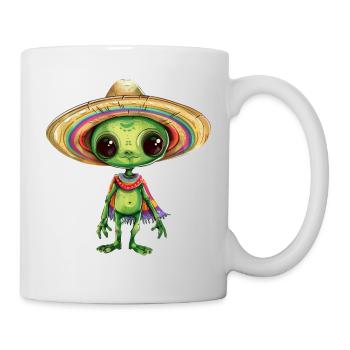 Cinco de Mayo Alien Außerirdischer Feier Design - Tasse - Weiß - Rechts
