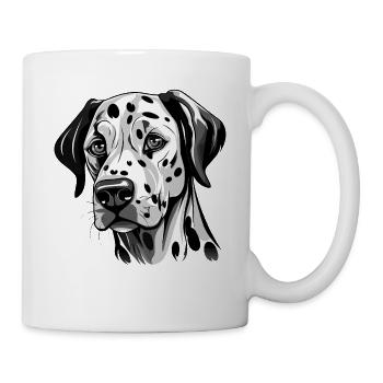 Niedlicher Dalmatiner - Tasse - Weiß - Rechts
