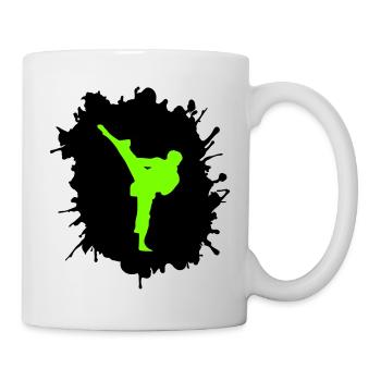 Blobs de karaté - Mug blanc - blanc - Droite