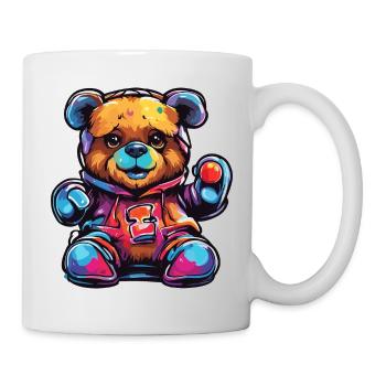 Teddybär / Kuscheltier / Stofftier / Geschenkidee - Tasse - Weiß - Rechts