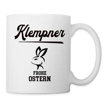 Klempner Ostern Geschenk Klempnerei Meister Azubi - Tasse - Weiß - Rechts