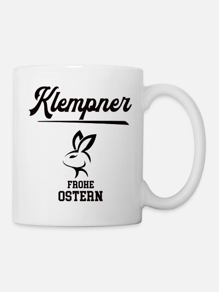 Klempner Ostern Geschenk Klempnerei Meister Azubi - Tasse - Weiß