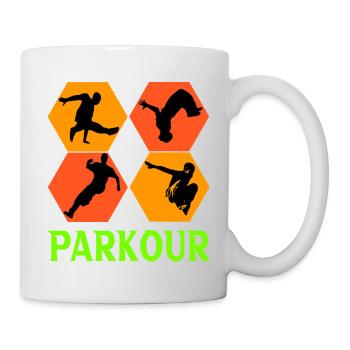 Parkour - Tasse - Weiß - Rechts