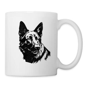 Dog: German Shepherd - Mug - white - Right