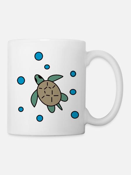 Tortue - Mug blanc - blanc