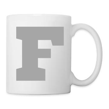 Buchstabe f sport - Tasse - Weiß - Rechts