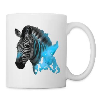 zebra - Tasse - Weiß - Rechts
