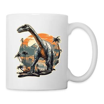 Dinosaure / Animal / Préhistorique / Reptile / Garçons - Mug blanc - blanc - Droite