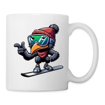 Emu Snowboarder Winter Adventure - Mug - white - Right
