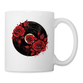 Vinyl Records Love - Mug - white - Right