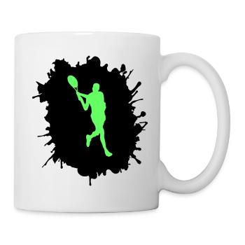 tennis klecks - Tasse - Weiß - Rechts