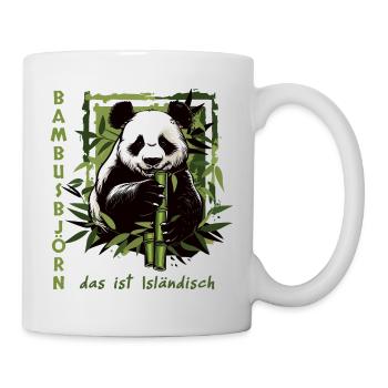 Bambusbjörn - Panda - Wildtier - Tasse - Weiß - Rechts