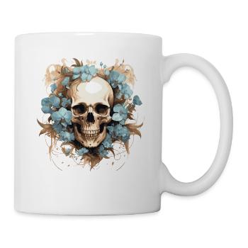 Flower Skull - Mug - white - Right