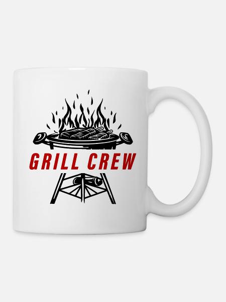 Grill Crew Grillen - Tasse - Weiß