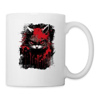 Cat is in a bad mood - Mug - white - Right