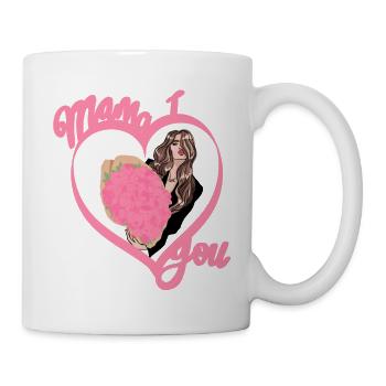 Pour maman je t’aime - Fête des mères - Mug blanc - blanc - Droite