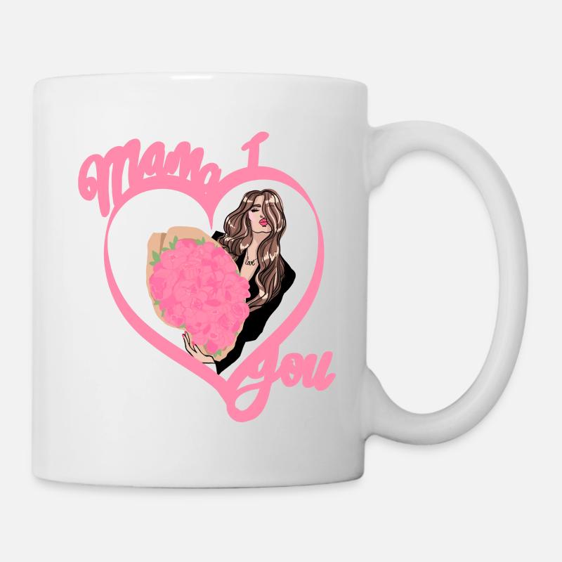 Für Mama I Love you - Muttertag - Tasse - Weiß