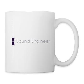 Fader de l’ingénieur du son violet - Mug blanc - blanc - Droite