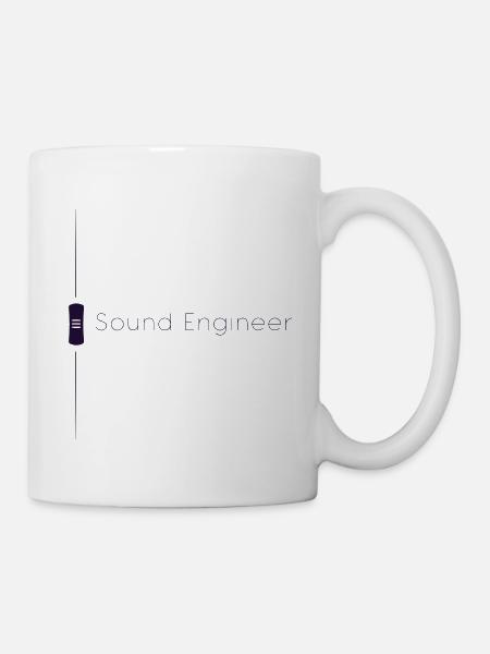 Sound Engineer Fader Purple - Mug - white