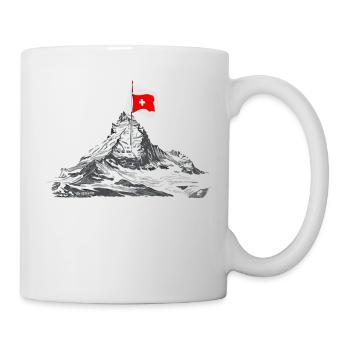 Berg Matterhorn Zermatt Souvenier kaufen - Tasse - Weiß - Rechts