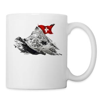Berg Matterhorn Andenken Souvenier kaufen - Tasse - Weiß - Rechts
