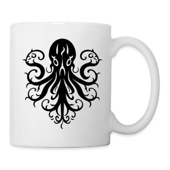 Indischer Runen-Oktopus - Tasse - Weiß - Rechts