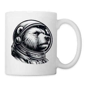 Bear, Astronaut, Space, Space - Mug - white - Right