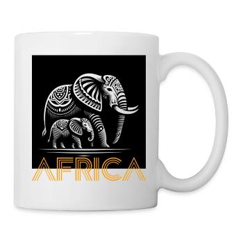 Afrique - Mug blanc - blanc - Droite