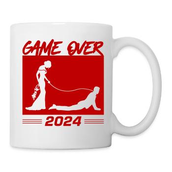 Game Over 2024 Hochzeit - Tasse - Weiß - Rechts