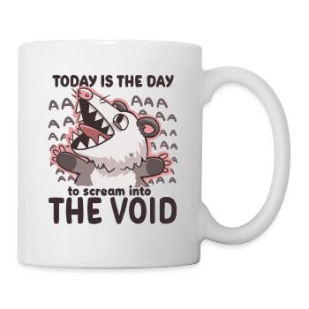 Schrei ins Leere - Tasse - Weiß - Rechts