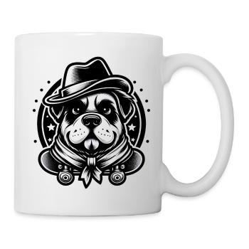 Chien de raie - Mug blanc - blanc - Droite
