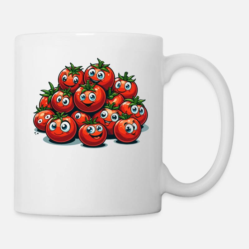 Tomate Tomate Drôle Cadeau D’ - Mug blanc - blanc