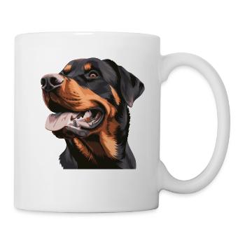 Chien Rottweiler - Mug blanc - blanc - Droite