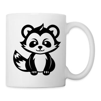 Kleiner Panda - Tasse - Weiß - Rechts