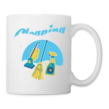 Nettoyage Nettoyeur Femme au foyer Entretien ménager - Mug blanc - blanc - Droite