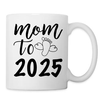 Mom to be 2025, 2025 I'm going to be a mother - Mug - white - Right