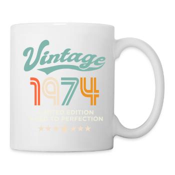 Né en 1974 Anniversaire 1974 50 ans - Mug blanc - blanc - Droite