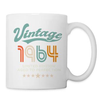 Born in 1964 Birthday 1964 60 years old - Mug - white - Right