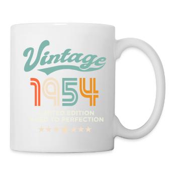 Born in 1954 Birthday 1954 70 years - Mug - white - Right