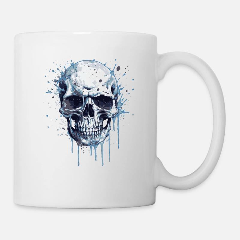 Crâne - Mug blanc - blanc