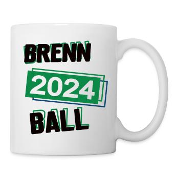 Brennball Spieler Team Turnier Mannschaft in 2024 - Tasse - Weiß - Rechts