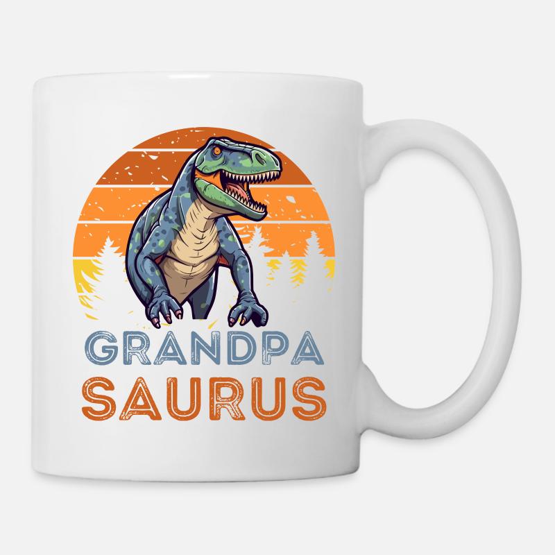 Opa Dinosaurus - Tasse - Weiß