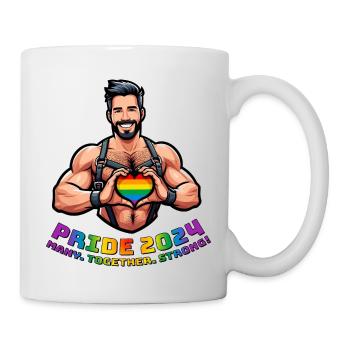Pride 2024 - Many. Together. Strong! - Tasse - Weiß - Rechts