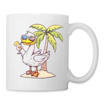 Goose Summer Beach Vacation - Mug - white - Right