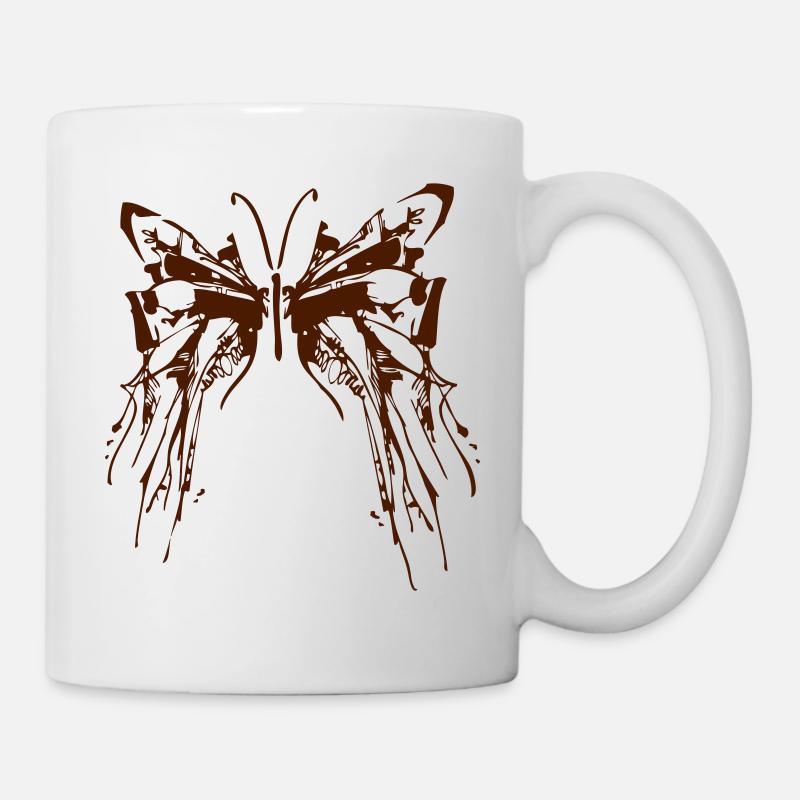 Schmetterling Butterfly - Tasse - Weiß