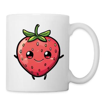 Fraise - Mug blanc - blanc - Droite